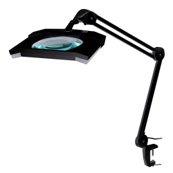 Lampa z lupą 5D 60LED prostokątna czarna